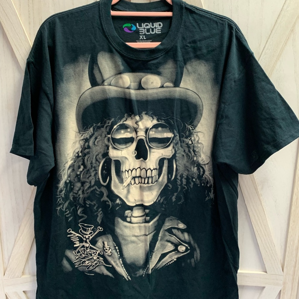 Mens Graphic Skull Rocker Tee XL
